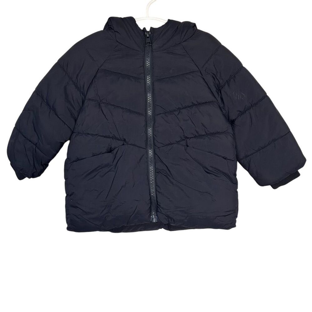 Zara Kids Navy Blue Hooded Puffer Jacket 18-24 Months Winter Warmth